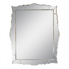 Large scalloped surround mirror
